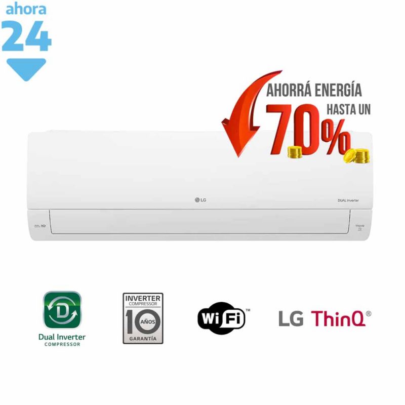 Aire Acondicionado LG Dual Cool 4500F 5275W S4-W18KL31A Frío/Calor WiFi Inverter