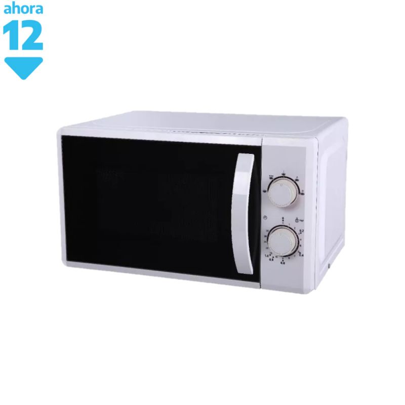 Microondas 20Lts Warptech WT-M720LMW Mecánico Blanco
