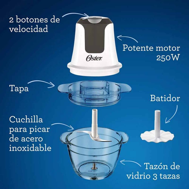 Picadora Oster Mini FPSTFP3340 354 250W Blanco