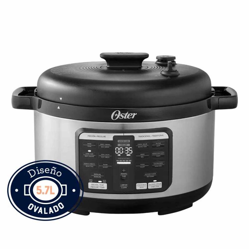 Olla a Presión Eléctrica 5.7Lts Oster CKSTPCECOV57-054 Ovalada Inox