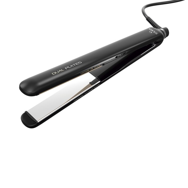 Plancha de Cabello Gama CP14 On-Off Dual Plate Negro