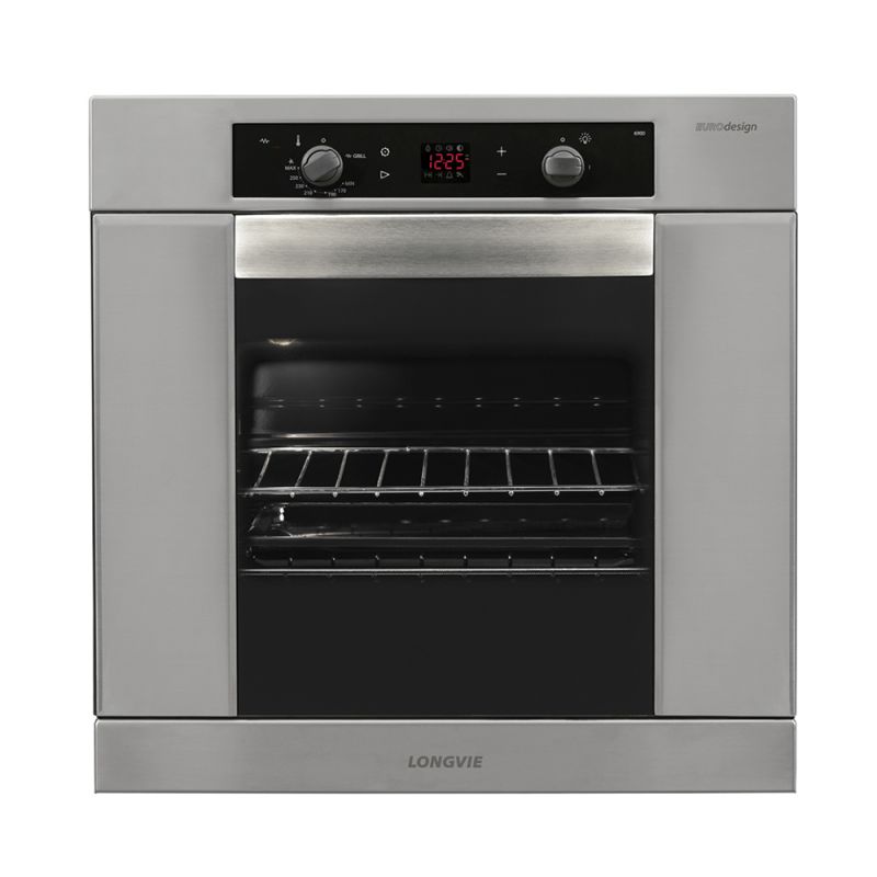 Horno de Empotrar a Gas 60CM Longvie H6900XT Ventilación Tangencial Inox