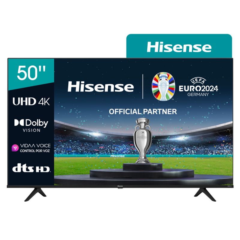 Smart TV 50" Hisense LED 4K-UHD 50A641GSV Negro