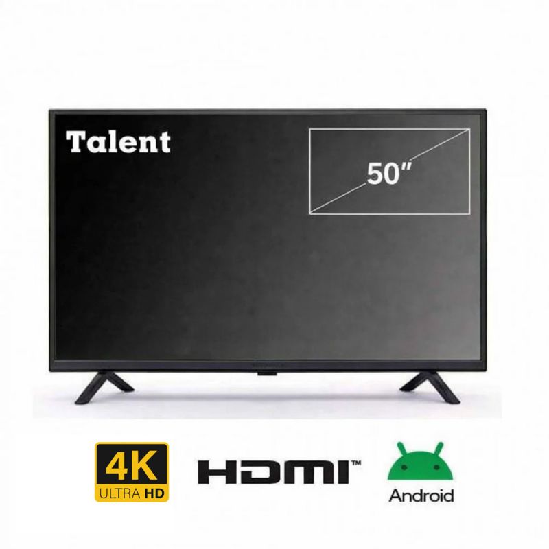 Smart TV 50" Talent 4K UHD 50TAL4K Andriod Negro