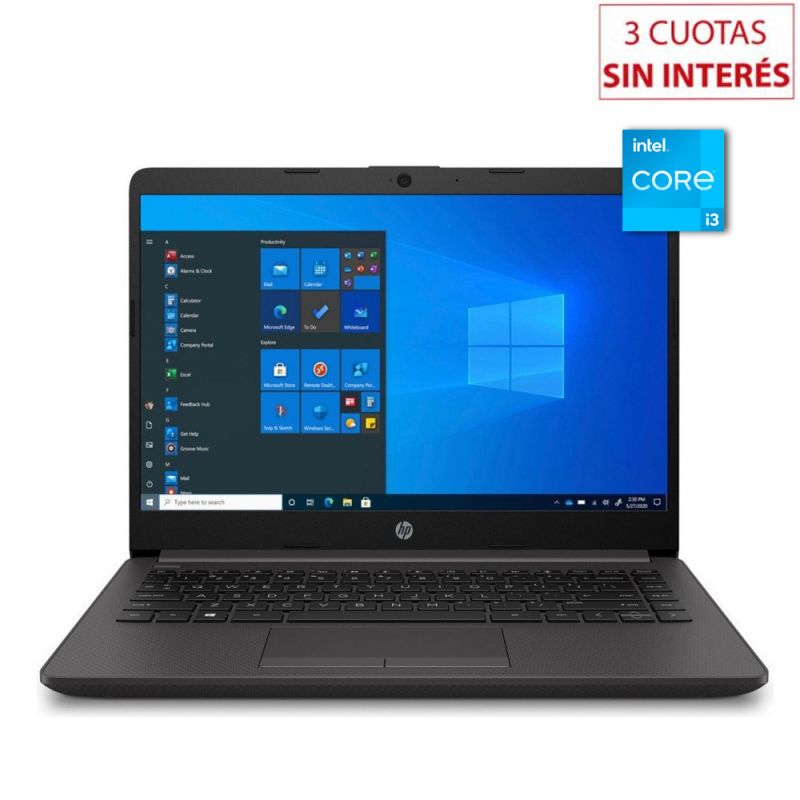 Notebook 14" HP 240G8/59C83LT Intel i3 8/512GB Gris