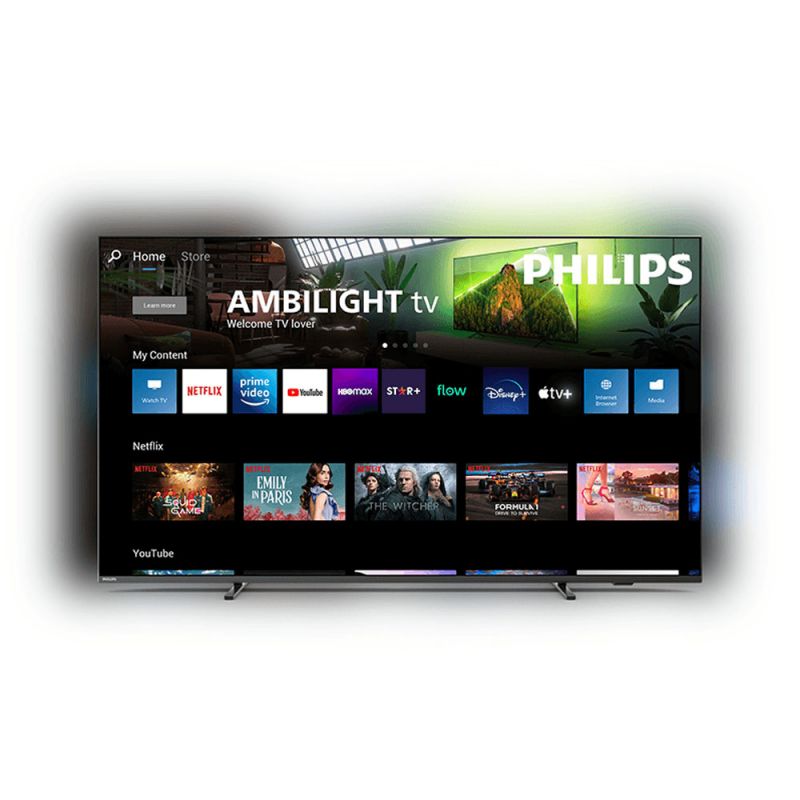 Smart TV 65" Philips 4K Xtra Ambilight 65PML9118/77 Google TV Negro