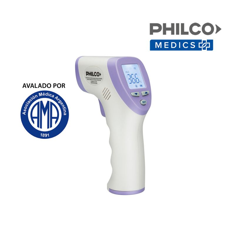 Termómetro Infrarrojo sin Contacto Philco BK8005 Blanco con Violeta