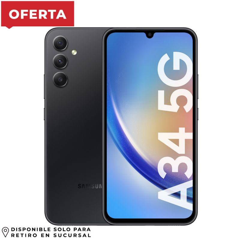 Celular Samsung Galaxy A34 5G 128GB Negro