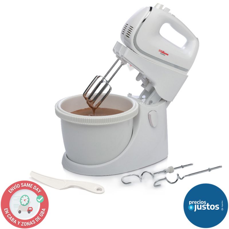 Batidora con Bowl 3Lts Liliana GIRAMIX  AB102 Blanco