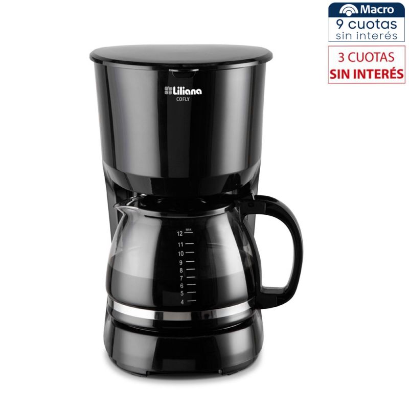 Cafetera Eléctrica Liliana Cofly AC950 Negro
