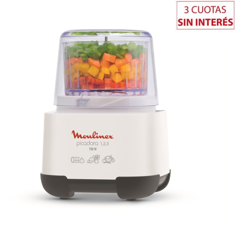 Picadora Moulinex 1, 2, 3 AD6011AR 750W Blanco