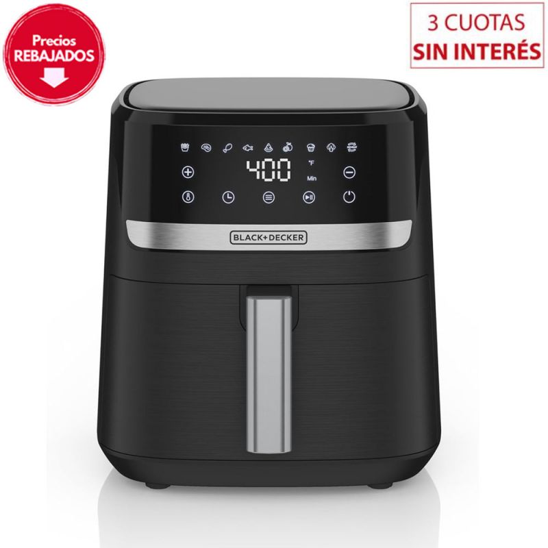 Freidora sin Aceite 5.5Lts Black + Decker Purifry AFBD62-1BDAR Negro