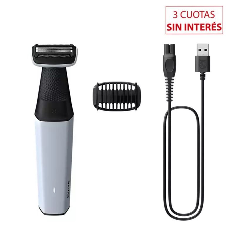 Afeitadora Eléctrica Philips Bodygroom BG3007/01 Gris