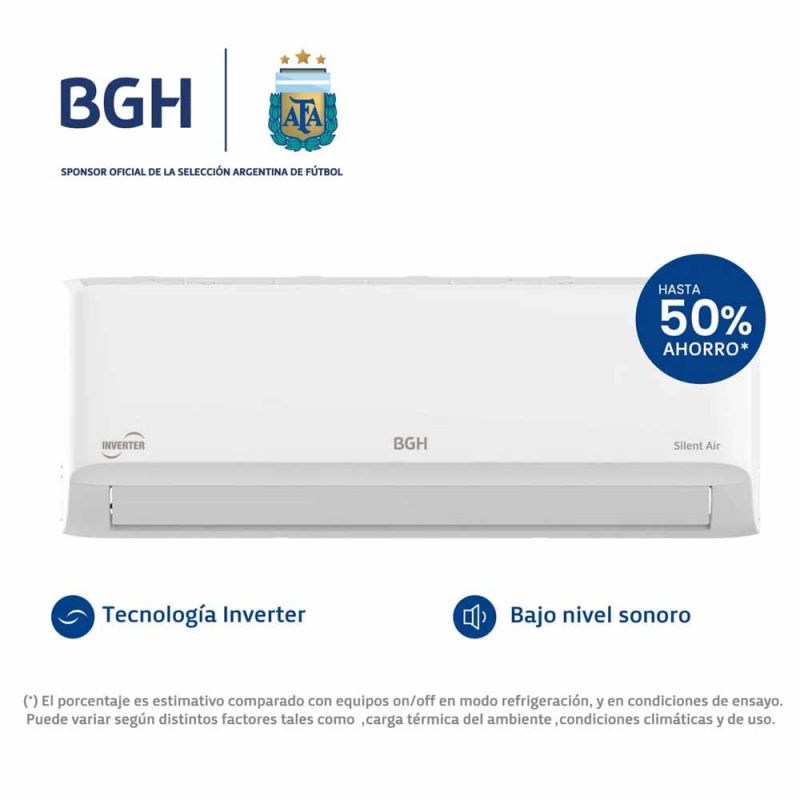 Aire Acondicionado BGH 3000Frig (3500W) BSI35WCJW Frío/Calor Inverter