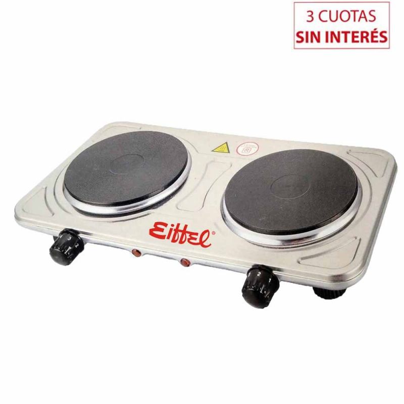 Anafe Eléctrico 2H Eiffel E-632 1800W Inox