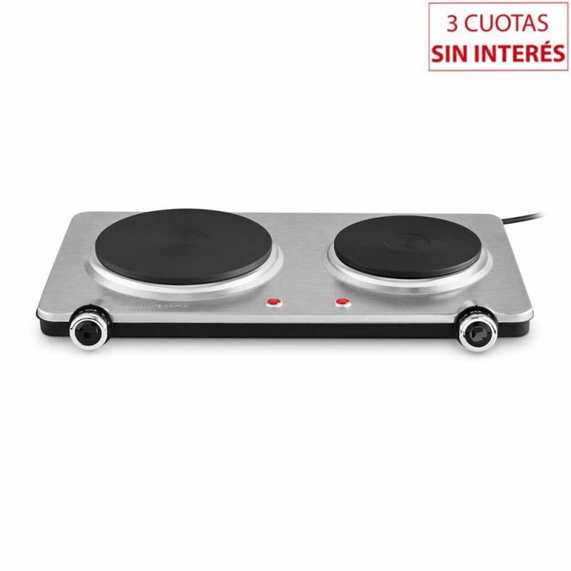 Anafe Eléctrico 2H Ultracomb AN-8800 750/1500W Inox