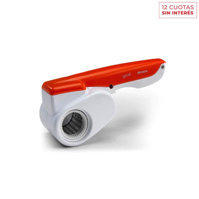 Rallador Eléctrico de Queso Ariete PA-RE440NA-I Inalambrico Naranja con Blanco