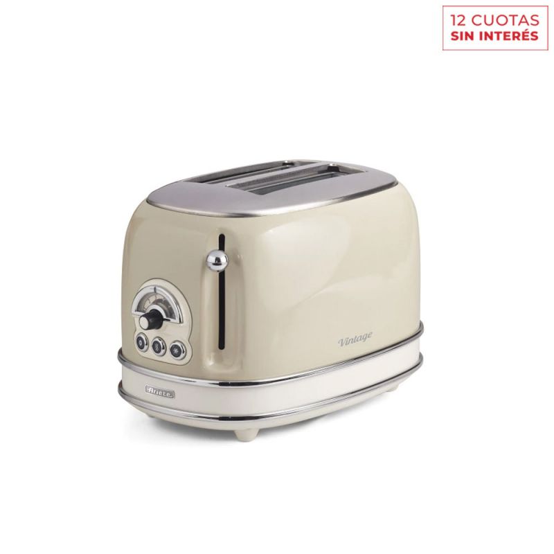 Tostadora Eléctrica Vintage Ariete PA-TO155BEE-I Beige