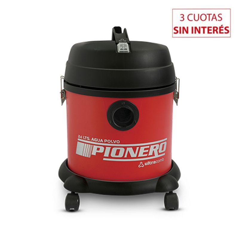 Aspiradora 24Lts Ultracomb AS-4310 Agua y Polvo Rojo