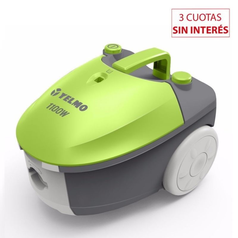 Aspiradora C/Bolsa Yelmo Canister AS-3210 1100W Gris con Verde