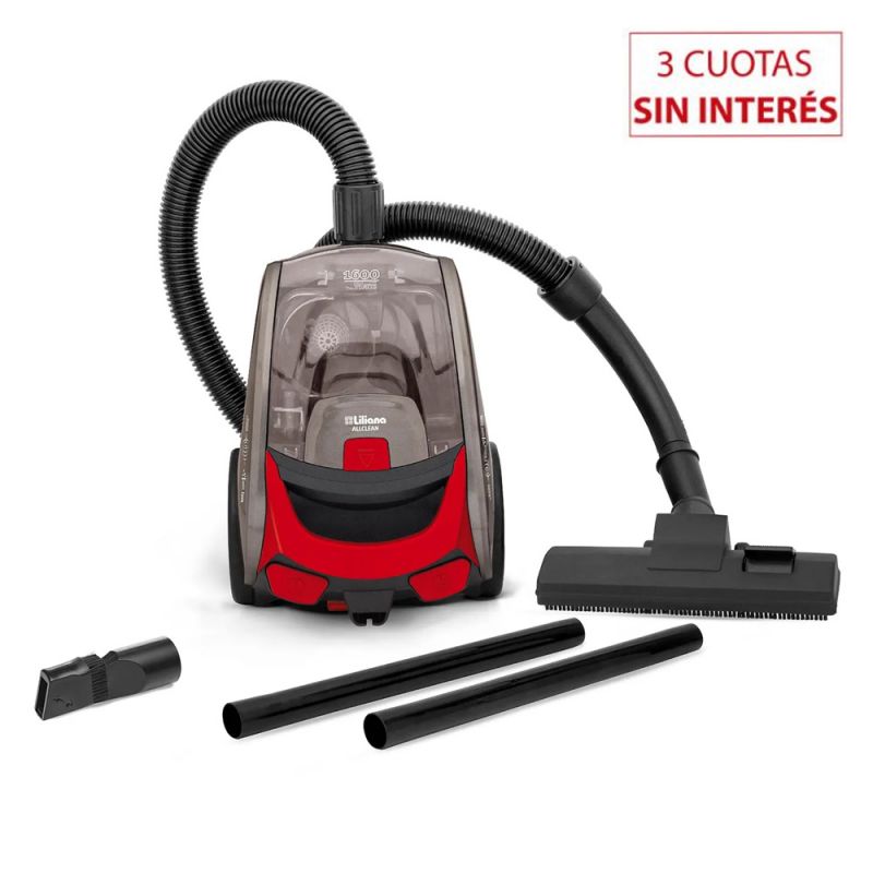 Aspiradora Liliana Allclean LA910 1600W Gris con Rojo