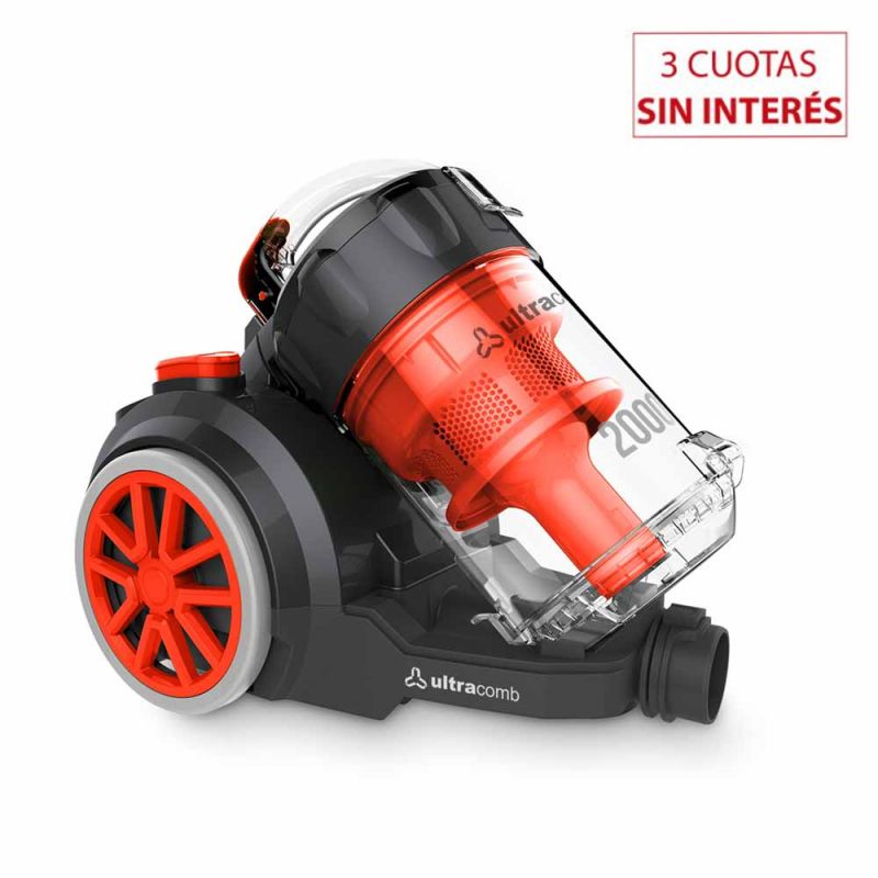 Aspiradora Sin Bolsa Ultracomb AS-4228 2000W Filtro HEPA