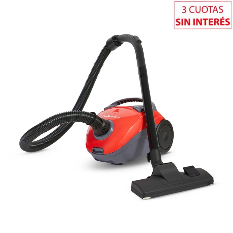 Aspiradora con Bolsa Ultracomb AS-4201 1400w Rojo