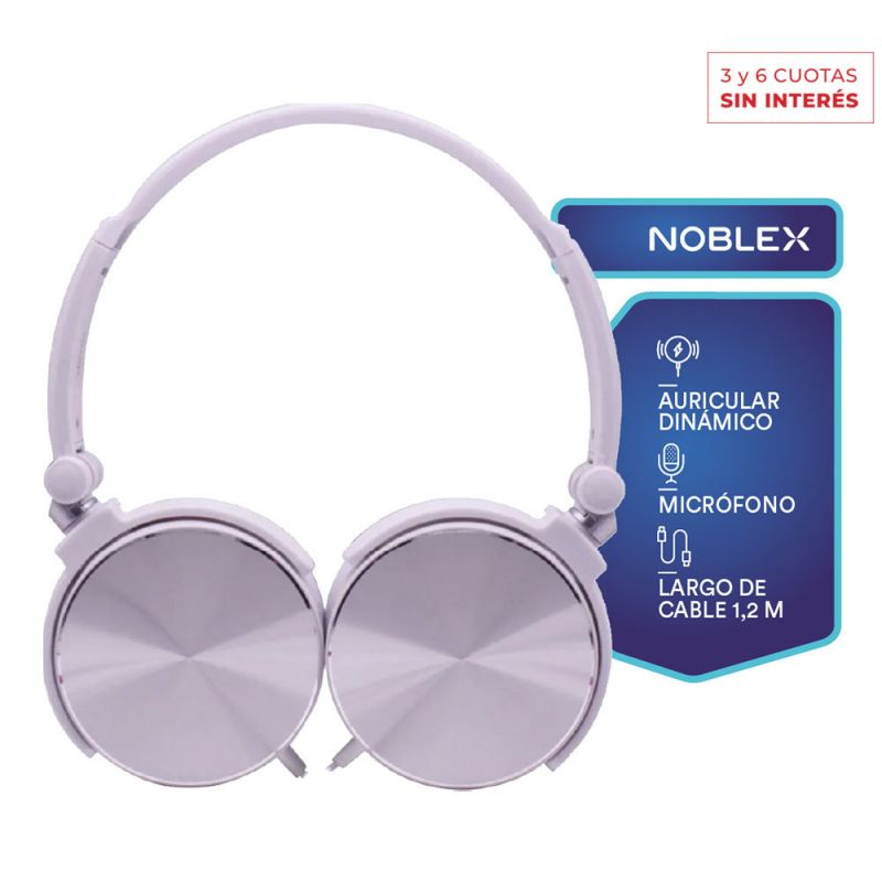 Auricular Manos libres Noblex HP107WS Plegable Blanco