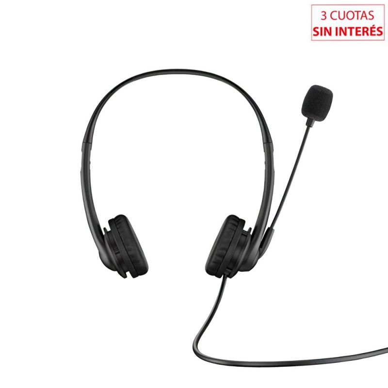 Auriculares Manos Libres HP G2 con Micrófono Negro