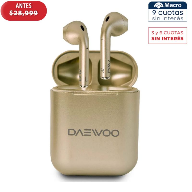 Auriculares Inalámbricos Daewoo Candy Spark DW-CS3105-GLD Dorado