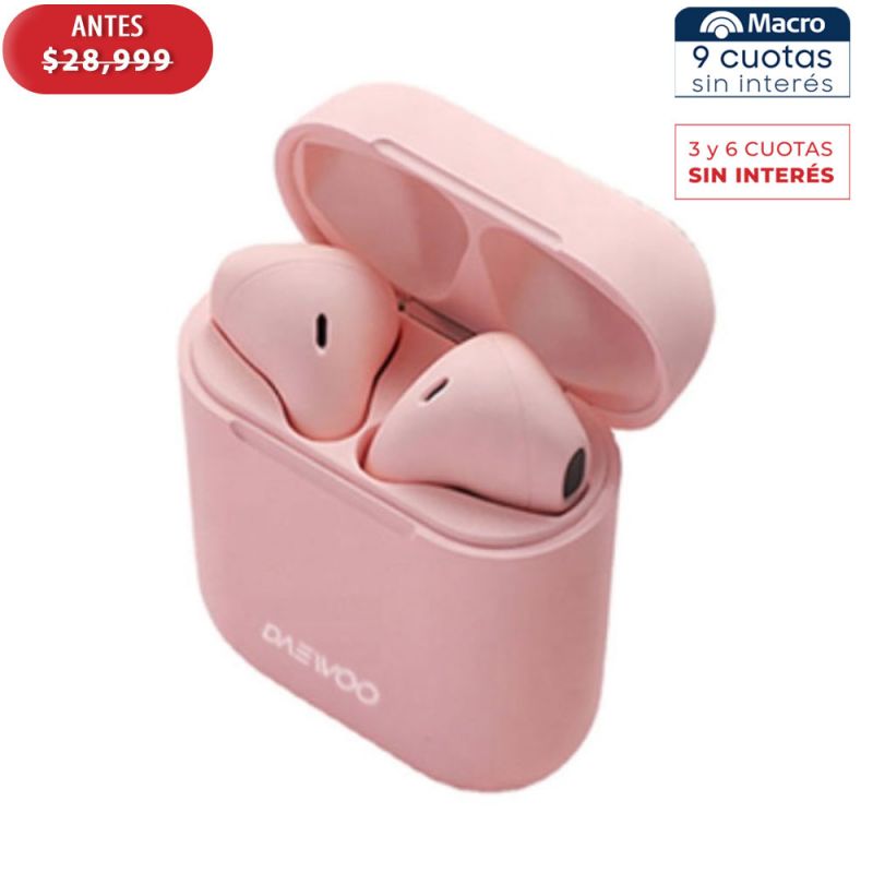 Auriculares Inalámbricos Daewoo Candy Spark DW-CS3105-PNK Rosa