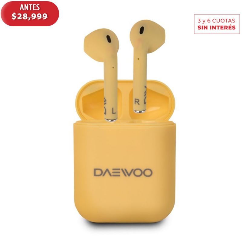 Auriculares Inalámbricos Daewoo Candy Spark DW-CS3105-YLW Amarillo
