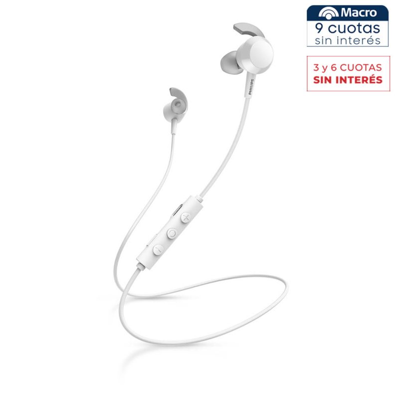 Auriculares Intrauditivos Philips TAE4205WT/00 Bluetooth Blanco