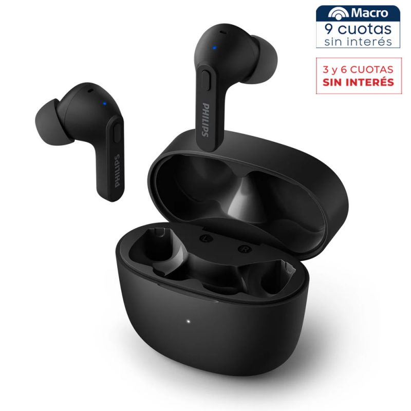 Auriculares Intrauditivos Philips TAT2206BK/00 Bluetooth Negro
