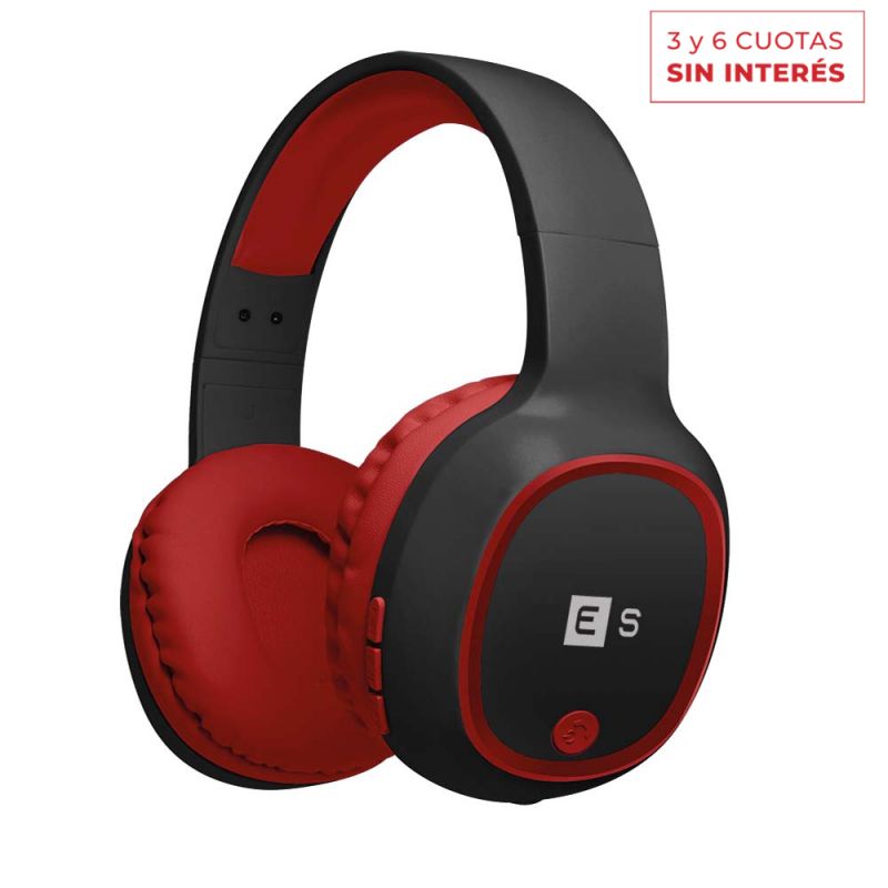 Auriculares Supraaurales Eurosound Cyclone BT159COL Bluetooth Rojo