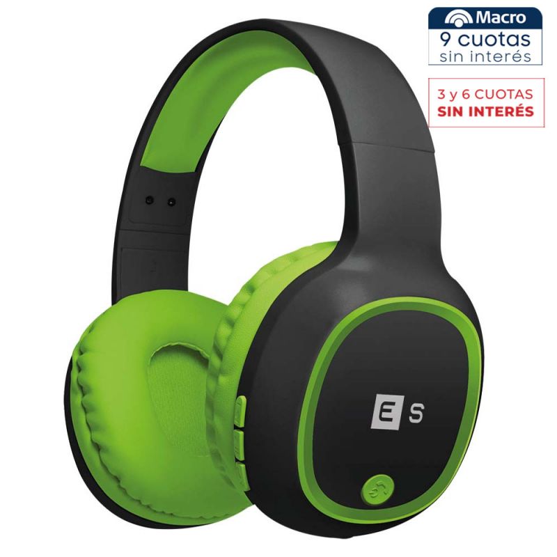Auriculares Supraaurales Eurosound Cyclone BT159VRD Bluetooth Verde