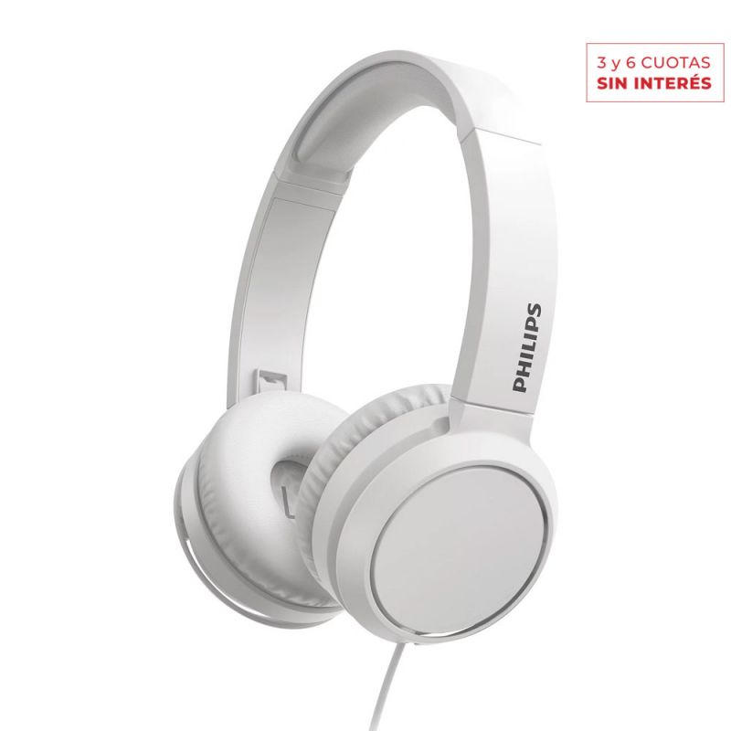Auriculares Supraurales Philips TAH4105WT/00 C/Micrófono Blanco