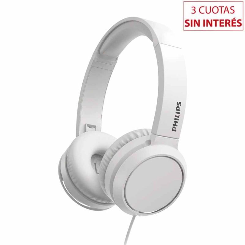 Auriculares Supraurales Philips TAH4105WT/00 C/Micrófono Blanco