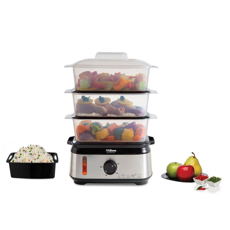 Vaporiera Eléctrica Liliana Naturalchef AV925 Inox