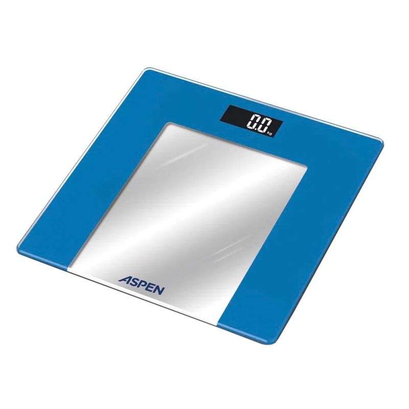 Balanza de Baño Digital Aspen B010 Vidrio Azul
