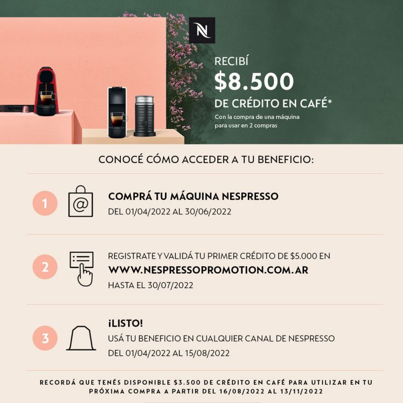 Cafetera Nespresso ESSENZA Mini White A3C30WH-616327 + Aeroccino