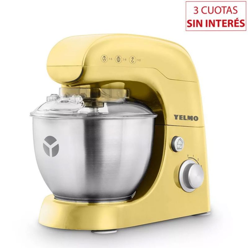 Batidora Planetaria Yelmo BB1103 600w Amarillo