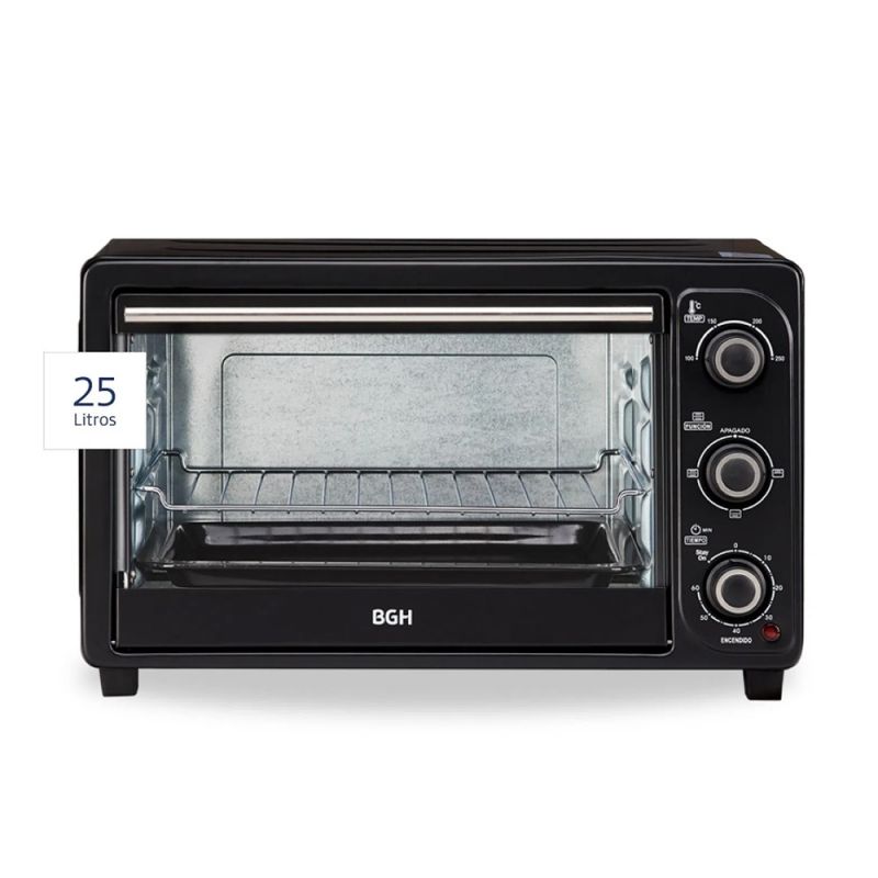 Horno Eléctrico BGH 25 litros BHE25M19 Negro