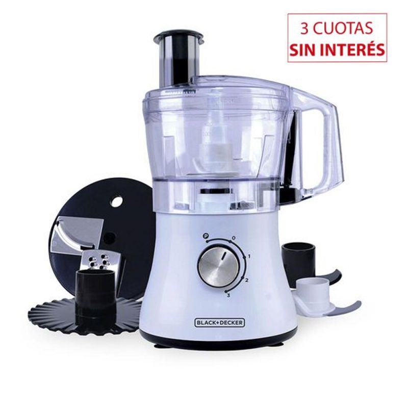 Black & Decker Multiprocesadora 750w FP1002/AR825819 Blanca