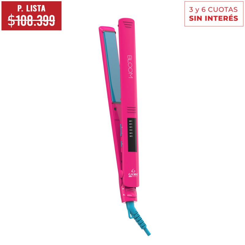 Gama Plancha para Cabello 126756 ELEG.LED BLOOM Rosa