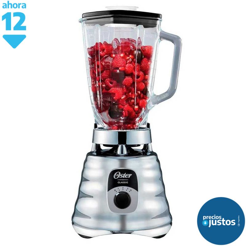Licuadora clásica Oster BLST4655-354 All Metal Drive Plata