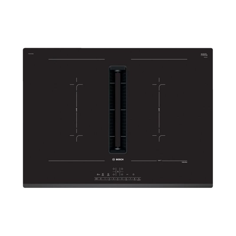 Anafe Eléctrico Vitro Inducción 70cm 4H Bosch 94PVQ731F25E con Extractor Integrado