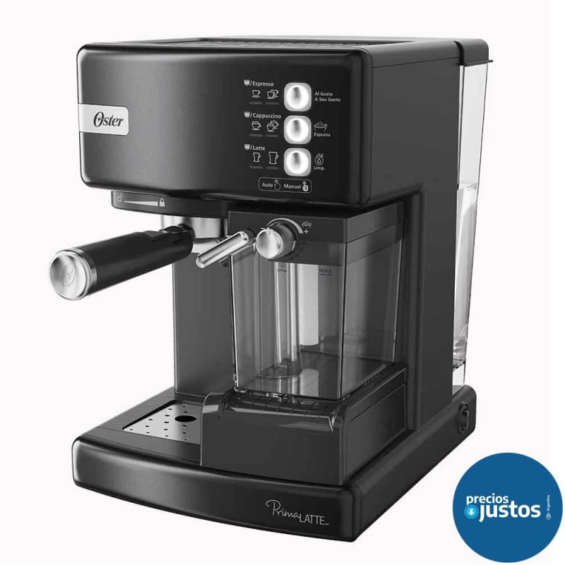 Cafetera Espresso Oster PrimaLatte BVSTEM6603B-054 Negra