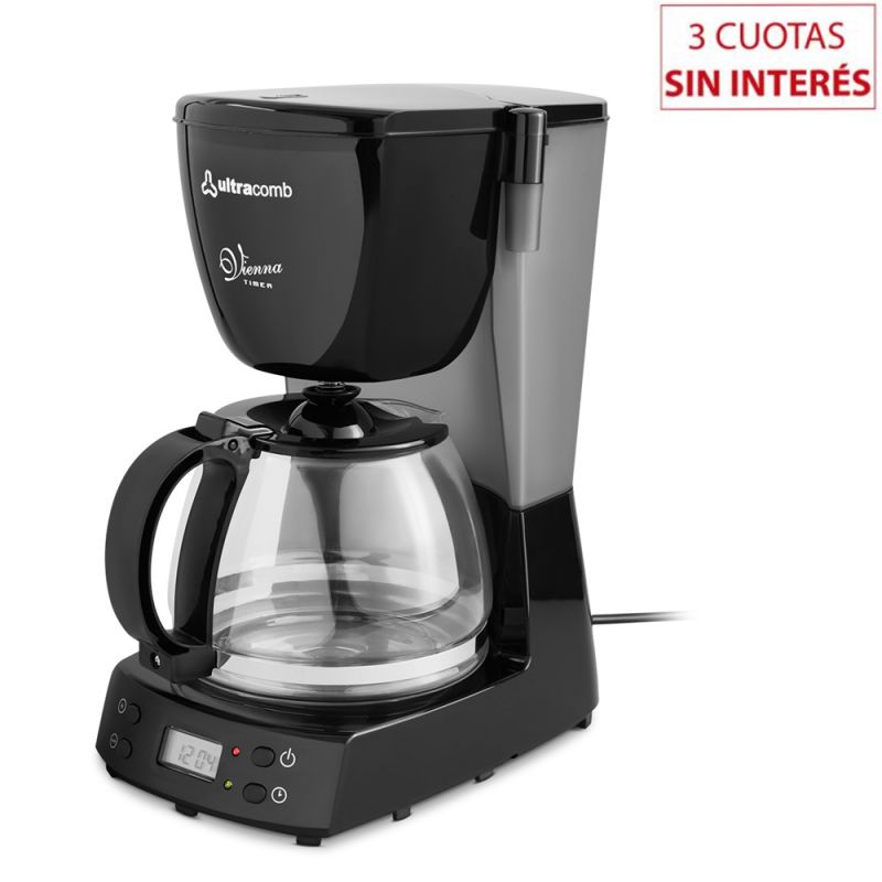 Cafetera Automática Ultracomb CA-2205 C/Timer Negro