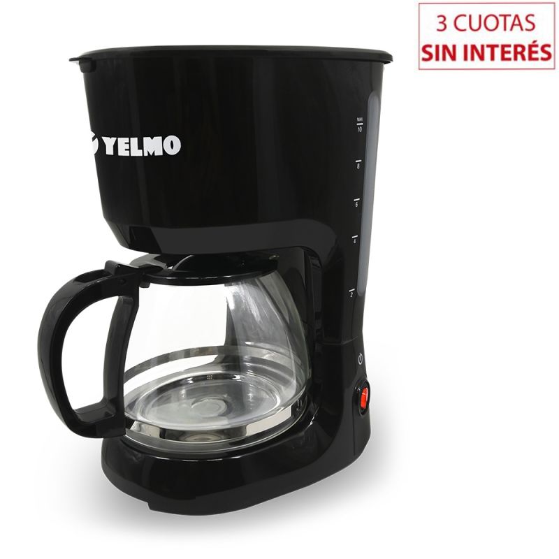 Cafetera de Filtro 12 pocillos Yelmo CA-7108 Negro